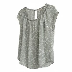 Women's Sage Green Floral Top